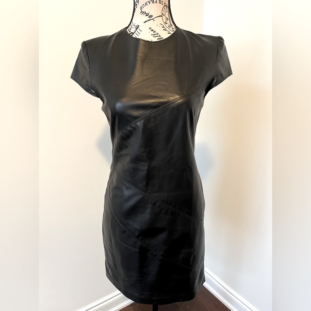 Danier Leather soft leather mini dress